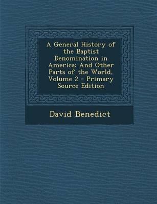 Book cover for A General History of the Baptist Denomination in America