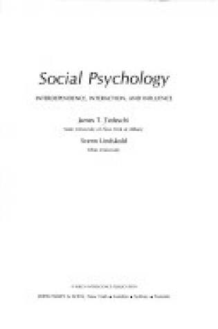 Cover of Social Psychology