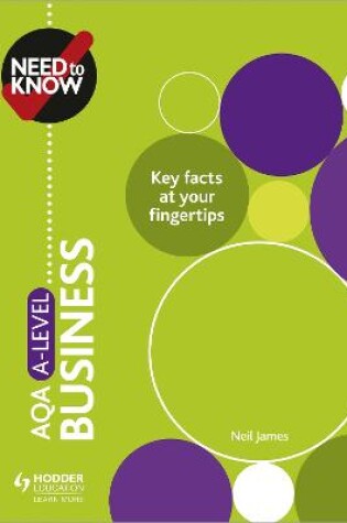 Cover of Need to Know: AQA A-level Business