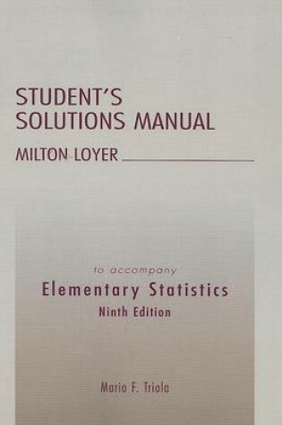 Cover of Student Solutions Manual for Elementary Statistics