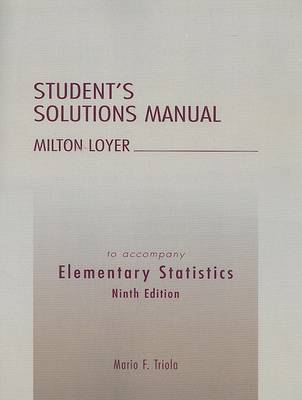 Book cover for Student Solutions Manual for Elementary Statistics