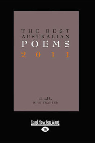 Cover of The Best Australian Poems 2011