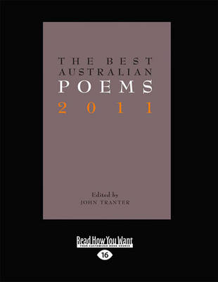 Book cover for The Best Australian Poems 2011