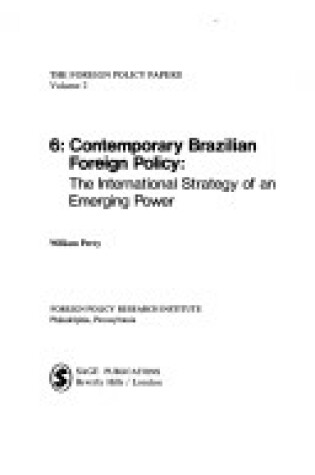 Cover of Contemporary Brazilian Foreign Policy