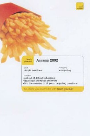 Cover of Access 2002