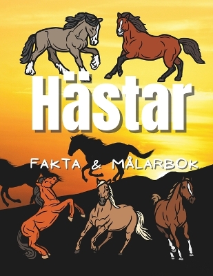 Book cover for Hästfakta och målarbok