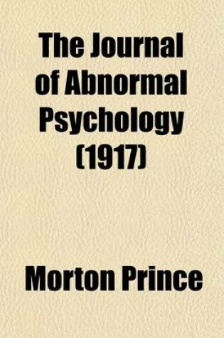 Cover of Journal of Abnormal Psychology (Volume 11)