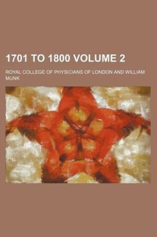 Cover of 1701 to 1800 Volume 2