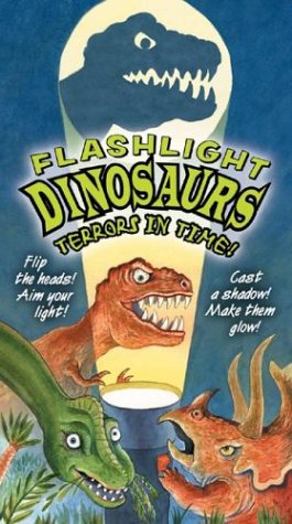 Book cover for Flashlight Dinosaurs, Terror in Time