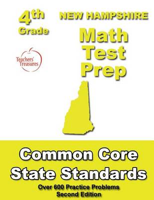 Book cover for New Hampshire 4th Grade Math Test Prep