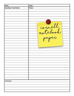 Cover of cornell notebook paper