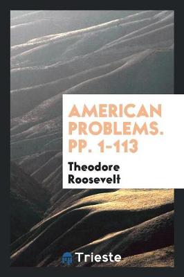 Book cover for American Problems. Pp. 1-113
