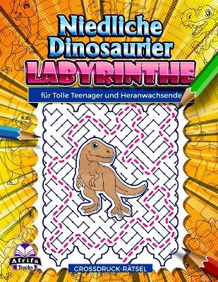 Book cover for Niedliche Dinosaurier-Labyrinthe für tolle Teenager und Heranwachsende