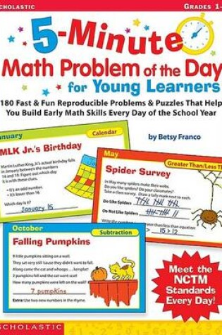 Cover of 5-Minute Math Problem of the Day for Young Learners