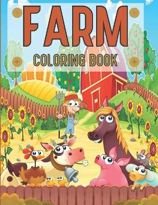 Book cover for Farm Coloring Book