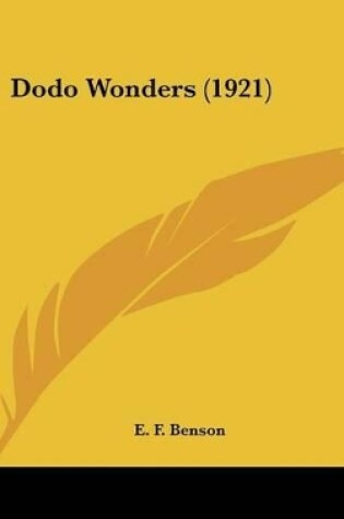 Cover of Dodo Wonders (1921)
