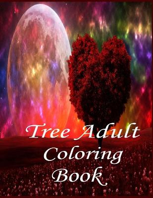 Book cover for Tree Adult Coloring Book