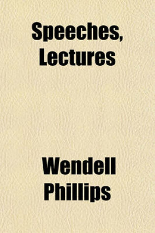Cover of Speeches, Lectures