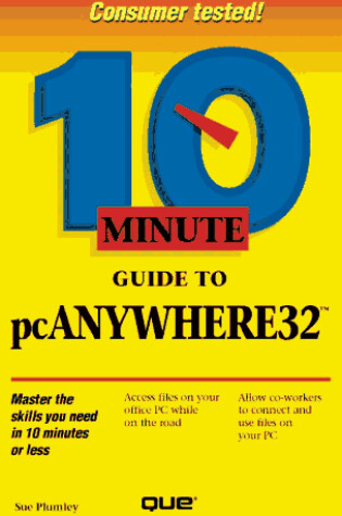 Cover of 10 Minute Guide to pcANYWHERE32