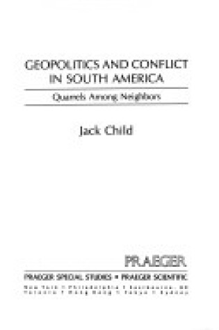 Cover of Geopolitics and Conflict in South America