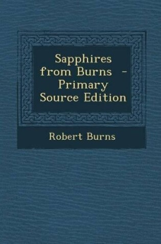 Cover of Sapphires from Burns