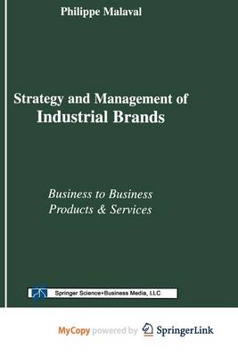 Book cover for Strategy and Management of Industrial Brands