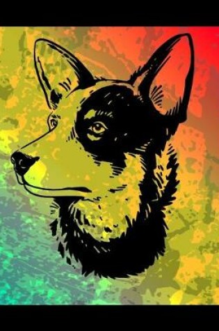 Cover of Cattle Dog Color Burst Notebook