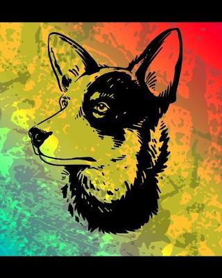 Book cover for Cattle Dog Color Burst Notebook