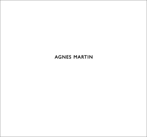 Book cover for Agnes Martin: Painting and Writings