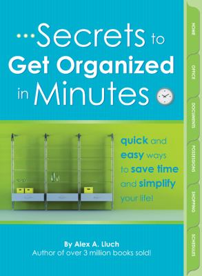 Book cover for Secrets to Get Organized in Minutes