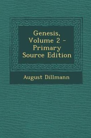 Cover of Genesis, Volume 2