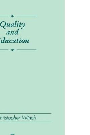 Cover of Quality and Education