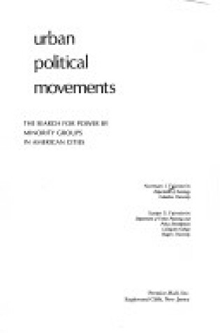Cover of Urban Political Movements
