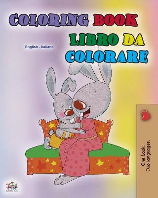 Book cover for Coloring book #1 (English Italian Bilingual edition)