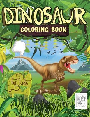 Book cover for Dinosaur Coloring Book