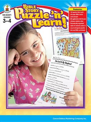 Book cover for Bible Story Puzzle 'n' Learn!, Grades 3 - 4