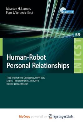 Cover of Human-Robot Personal Relationships