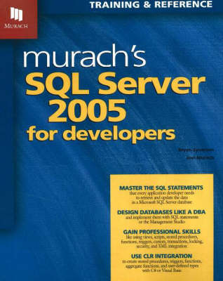 Book cover for Murach's SQL Server 2005 for Developers