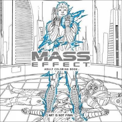 Book cover for Mass Effect Adult Coloring Book