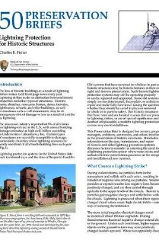 Cover of Lightning Protection for Historic Structures