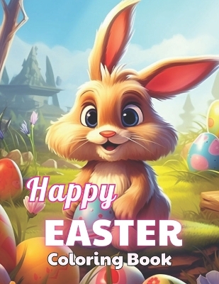 Book cover for Happy Easter Coloring Book for Kids