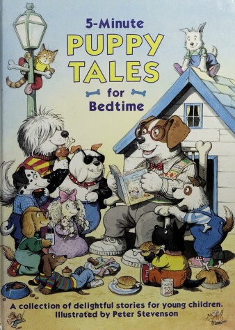 Book cover for 5-Minute Puppy Tales for Bedtime