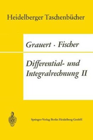 Cover of Differential- Und Integralrechnung II