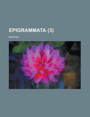Book cover for Epigrammata (3)
