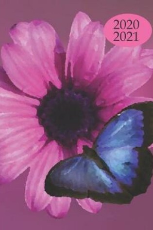 Cover of 2020-2021 2 Year Planner Butterflies Monthly Calendar Goals Agenda Schedule Organizer