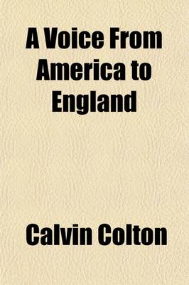 Book cover for A Voice from America to England