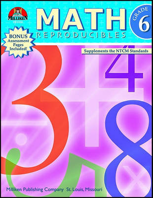 Book cover for Math Reproducibles - Grade 6