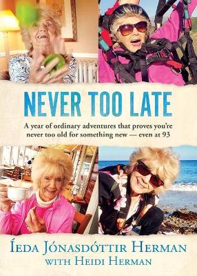 Book cover for Never Too Late