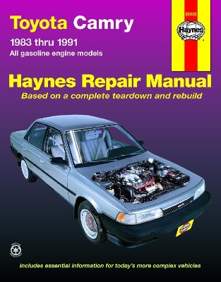 Book cover for Toyota Camry petrol models (1983-1991) Haynes Repair Manual (USA)