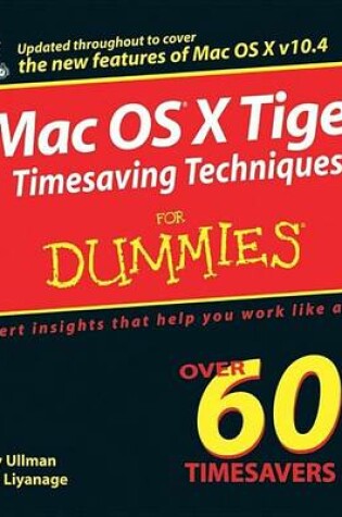 Cover of Mac OS X Tiger Timesaving Techniques for Dummies